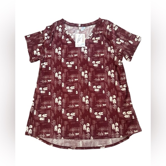 NWT LuLaRoe Christy Tee Fall Graphics Womens XL - Picture 1 of 3